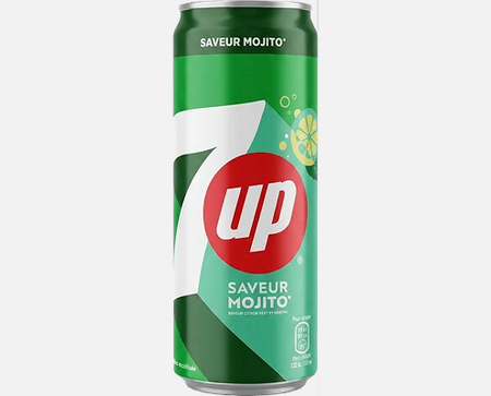 Seven Up Saveur Mojito (Франция) 0,33л Ж/Б